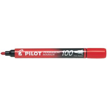 Pilot Permanent Marker Fine Sca100 Red