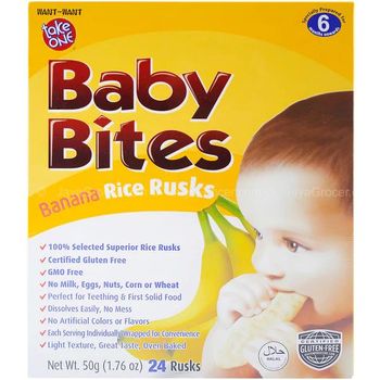 Take One Baby Bites Banana Rice Rusks 50g