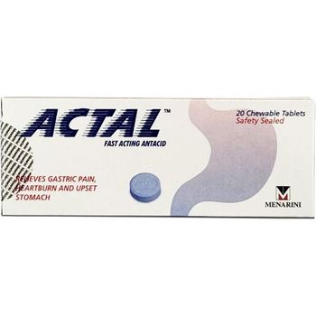 Actal Fast Acting Antacid 20 Tablets