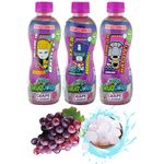 Transformers Fruit Juice with Nata De Coco Grape 3pcs 320ml