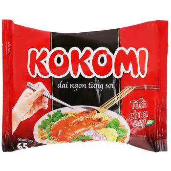 Kokomi Noodles with Spicy And Sour Shrimp 65g