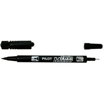Pilot Begreen Twin Permanent Marker Fine Black Pack Of 10