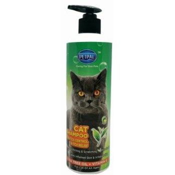 Petpal Cat Shampoo Natural Active Fleas And Tick Control 350ml