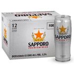 Sapporo Premium Beer 12 x 650ml