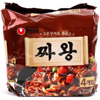 Nongshim Jjawang Black Bean Sauce Noodle 4 Pack Set