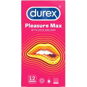 Durex Pleasure Max With Dots And Ribs 12 Condoms