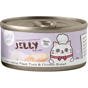Jolly Cat Jelly Series Fresh White Meat Tuna And Chicken Breast 80g