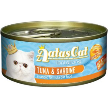 Aatas Cat Canned Food Tantalizing Tuna And Sardine In Aspic 80g