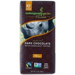 Endangered Species Rhino Dark Chocolate With Hazelnut Toffee 85g