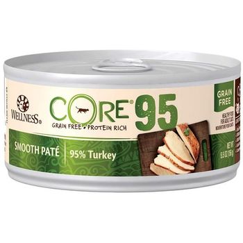 Wellness Core 95% Pate Turkey Wet Cat Food 156g