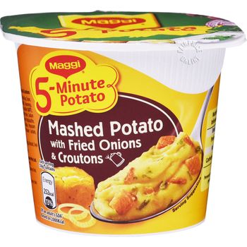 Maggi 5minute Instant Mashed Potato Fried Onions Croutons