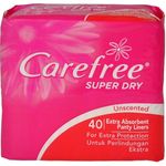 Carefree Super Dry Unscented Panty Liner 40(bundle of 2)