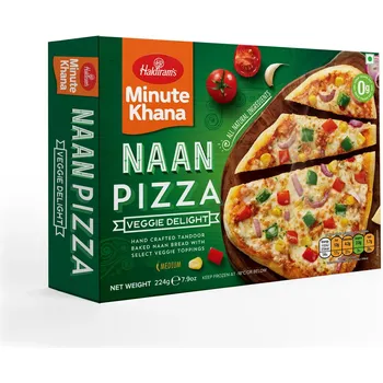 Haldiram's Frozen Pizza Naan Veggie Delight 224g