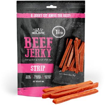 Absolute Holistic Beef Jerky Strip Dog Treats 100g