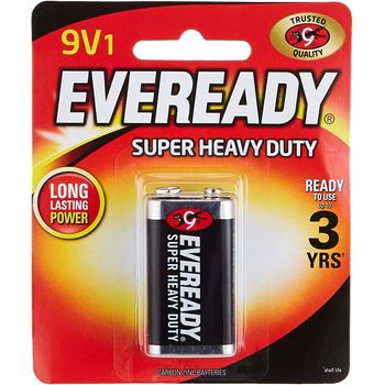 Eveready 9V Super Heavy Duty Batteries 1222 BP1