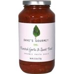 Dave's Gourmet Organic Roasted Garlic And Sweet Basil Pasta Sauce