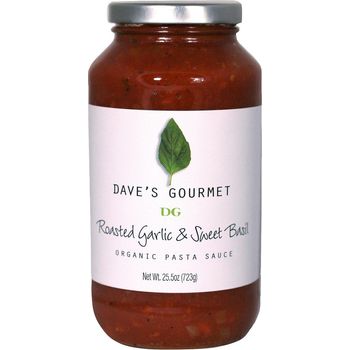 Dave's Gourmet Organic Roasted Garlic And Sweet Basil Pasta Sauce
