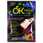 Ok Herbal Dark Brown Hair Color Shampoo 30ml
