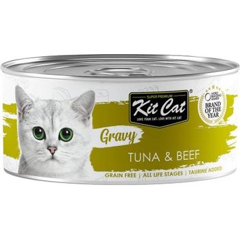Kit Cat Canned Food Gourmet Tuna And Beef 70g