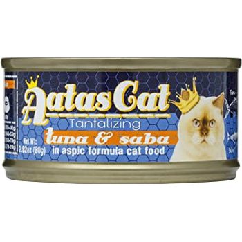 Aatas Cat Canned Food Tantalizing Tuna And Saba In Aspic 80g