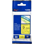 Brother Laminated Label Tape Black On Yellow 9mm TZe-621