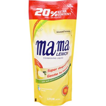 Mama Lemon Gold Dishwashing Liquid Lemon Refill 600ml