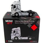 TSM Mercedes-Benz Actros Silver W/ Black Mercedes Logo RHD Diecast Car