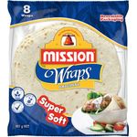 Mission Foods Wraps Original 8 Sachets 360g