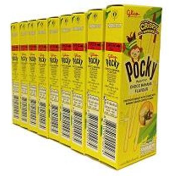 Glico Pocky Choco Banana 25g0.88ozpacks Of 9