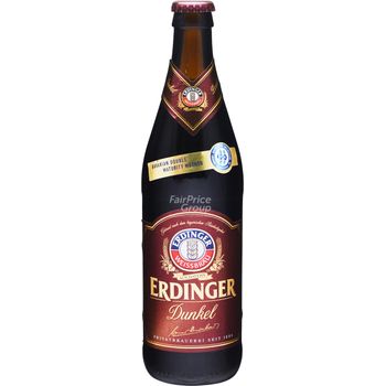 Erdinger Weissbrau Bottle Beer Dunkel Dark 500ml