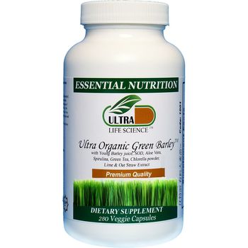 Ultra Org Green Barley 280 Capsules