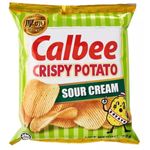 Calbee Crispy Potato Chips Sour Cream 72g
