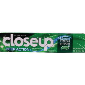 Close Up Deep Action Menthol 160g