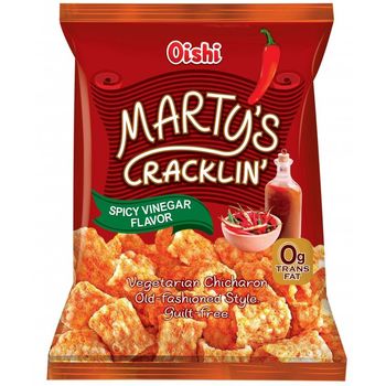 Oishi Martys Cracklin Spicy Vinegar 90g