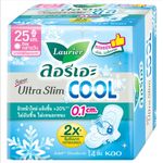 Laurier Super Ultra Slim Cool 25 Cm 14 Pcs Laurier Sanitary Napkin 100g