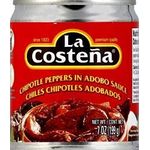 La Costena Chipolte Peppers In Adobo Sauce 7ounce Can Pack Of 8
