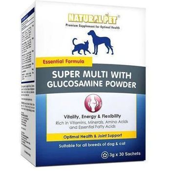Natural Pet Super Multi with Glucosamine Powder 90g