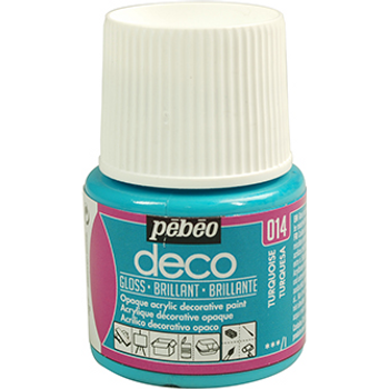 Pebeo Deco Acrylic Paint Turquoise 45ml