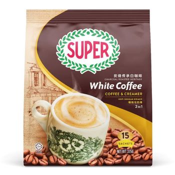 SUPER Roasted 2 in 1 White Coffee And Creamer Classic 15pcs 25g