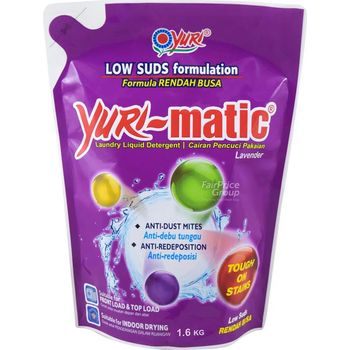 Yuri Matic Detergent Liquid Lavender 1.8kg