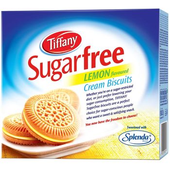 Tiffany Sugar Free Lemon Cream Sandwich Biscuits 162g