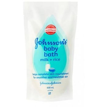 Johnson's Baby Bath Milk Plus Rice Refill 600ml