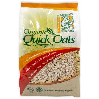 Radiant Organic Quick Oats 500g