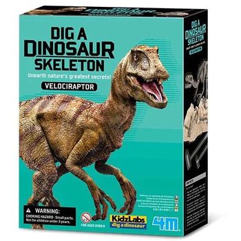 4M Dig A Dinosaur Skeleton: Velociraptor