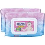 Diapex Soft Baby Wipes Twin Pack 2 80pcs