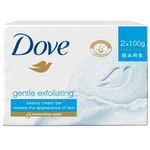 Dove Gentle Exfoliating Beauty Moisturising Cream Bar 2 x 100g