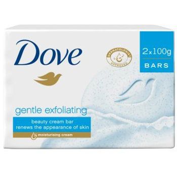 Dove Gentle Exfoliating Beauty Moisturising Cream Bar 2 x 100g