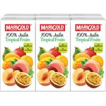 Marigold 100 Percent Packet Juice Tropical Fruits 6 x 200ml