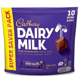 Cadbury Dairy Milk 10 Mini Bars 150g