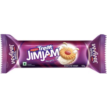 Britannia Treat Jim Jam Cream Biscuits 100g
